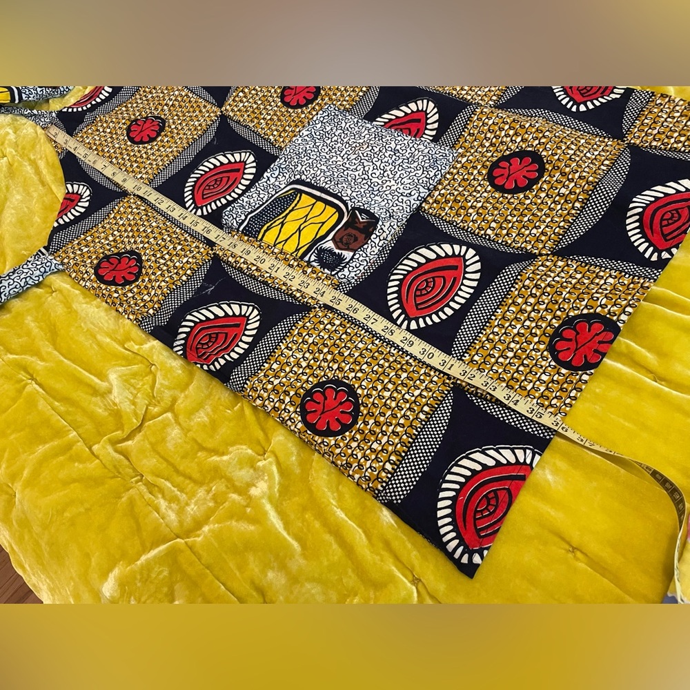 Dutch Wax Print African Fabric Apron - Picture 4 of 5